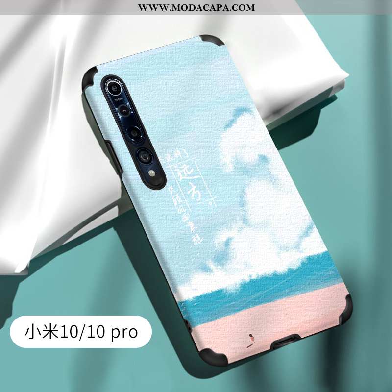 Capas Xiaomi Mi 10 Pro Silicone Super Pequena Completa Telemóvel Cases Antiqueda Online