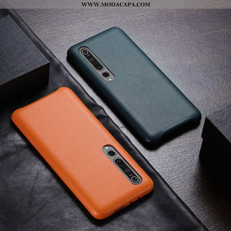 Capa Xiaomi Mi 10 Pro Super Cases Couro Pequena Criativas Negócio Slim Baratas