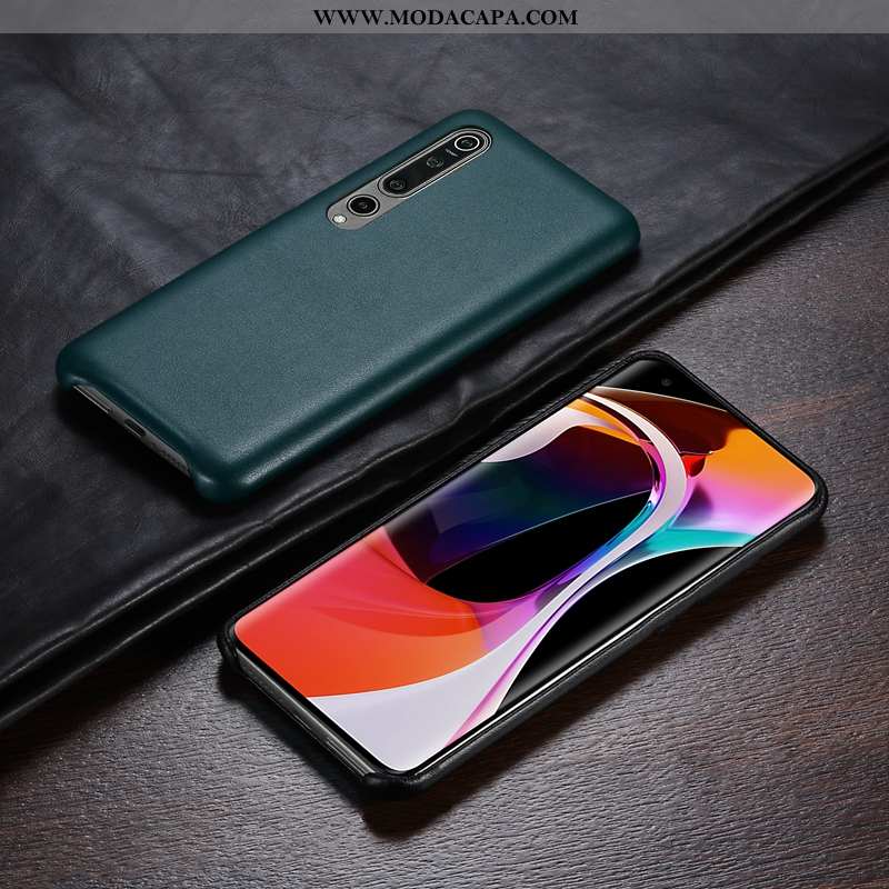 Capa Xiaomi Mi 10 Pro Super Cases Couro Pequena Criativas Negócio Slim Baratas