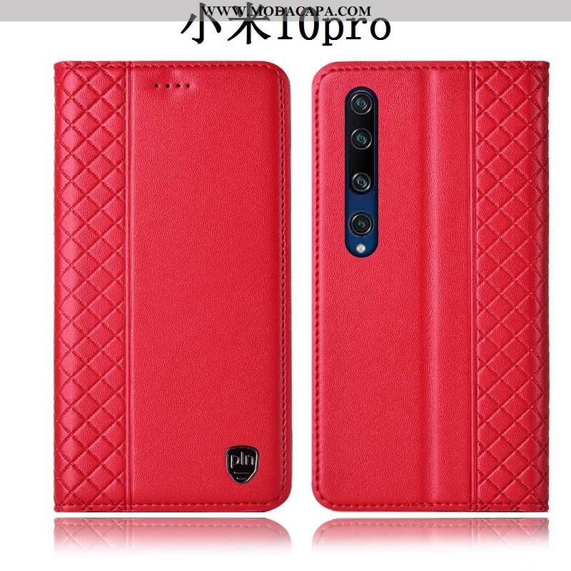 Capa Xiaomi Mi 10 Pro Couro Legitimo Telemóvel Capas Completa Cover Primavera Pequena Baratas