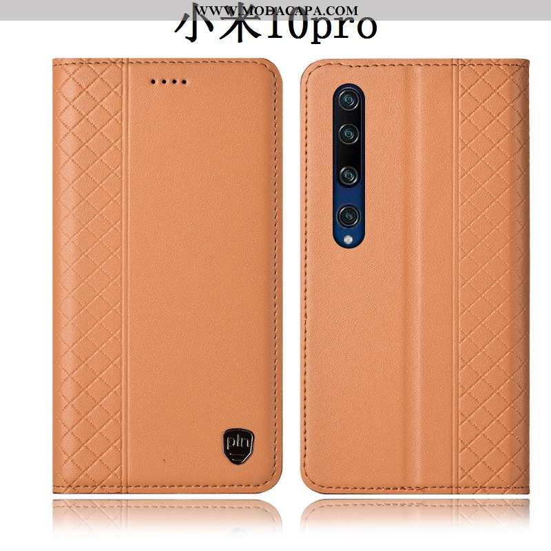 Capa Xiaomi Mi 10 Pro Couro Legitimo Telemóvel Capas Completa Cover Primavera Pequena Baratas