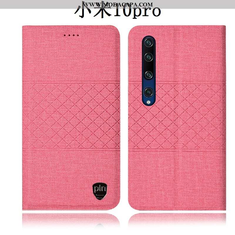 Capas Xiaomi Mi 10 Pro Linho Pequena Cases Protetoras Primavera Antiqueda Venda