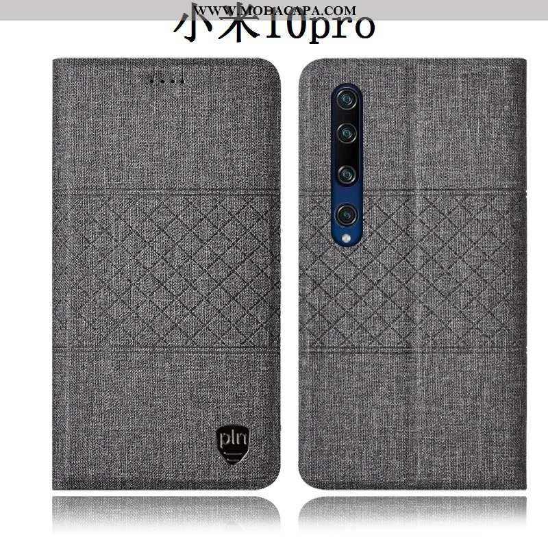 Capas Xiaomi Mi 10 Pro Linho Pequena Cases Protetoras Primavera Antiqueda Venda