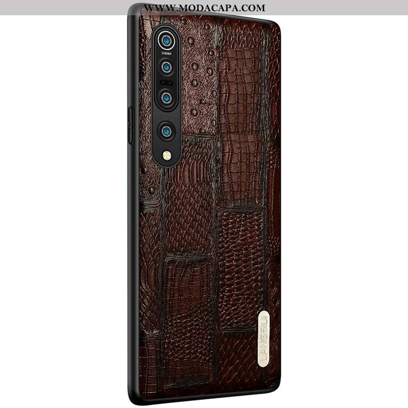 Capa Xiaomi Mi 10 Pro Couro Legitimo Capas Antiqueda Negócio Protetoras Telinha Cases Venda