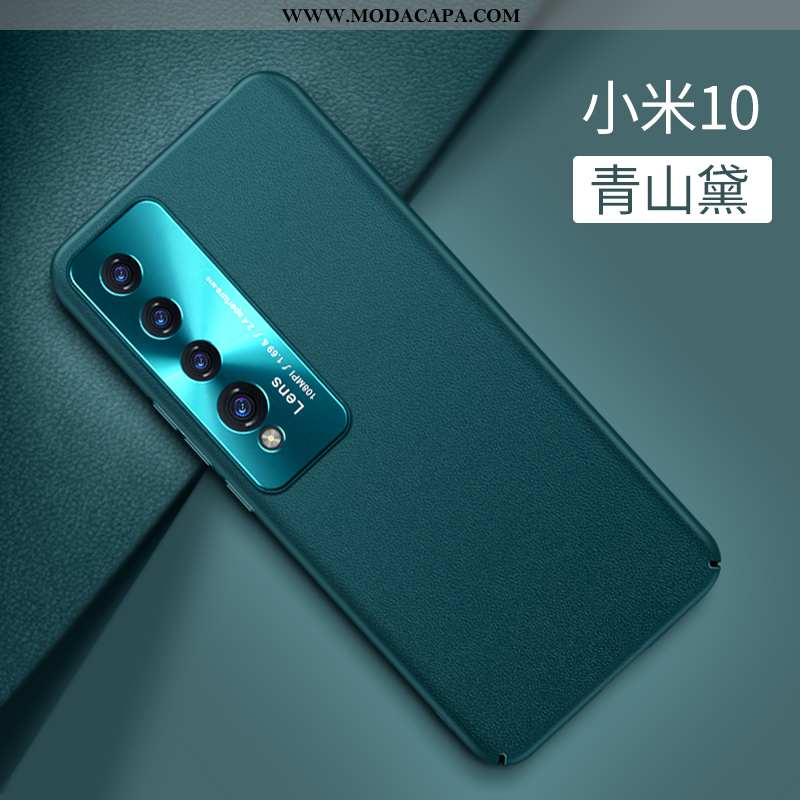 Capa Xiaomi Mi 10 Personalizada Capas Antiqueda Couro Novas Verde Resistente Baratas