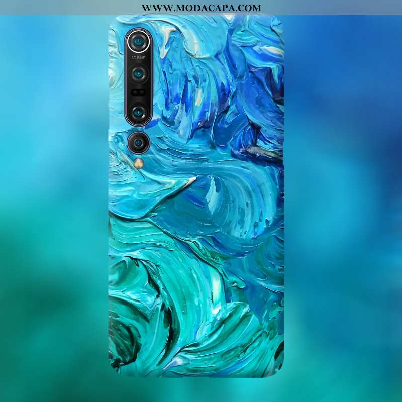 Capas Xiaomi Mi 10 Criativas Resistente Cases Azul Super Pequena Venda