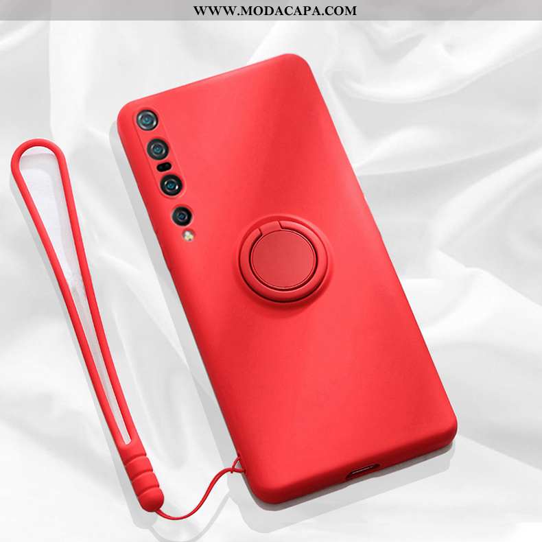 Capa Xiaomi Mi 10 Slim Suporte Cordao Cases Telemóvel Silicone Completa Promoção