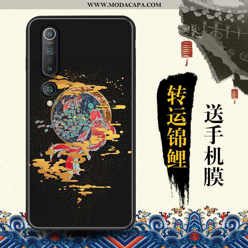 Capas Xiaomi Mi 10 Protetoras Cases Pequena Criativas Azul Telemóvel Tendencia Promoção