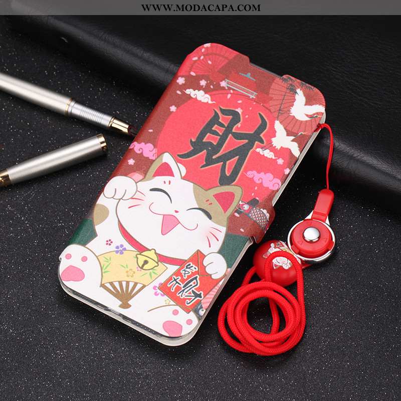 Capas Xiaomi Mi 10 Silicone Telemóvel Tendencia Vermelho Cordao Antiqueda Barato