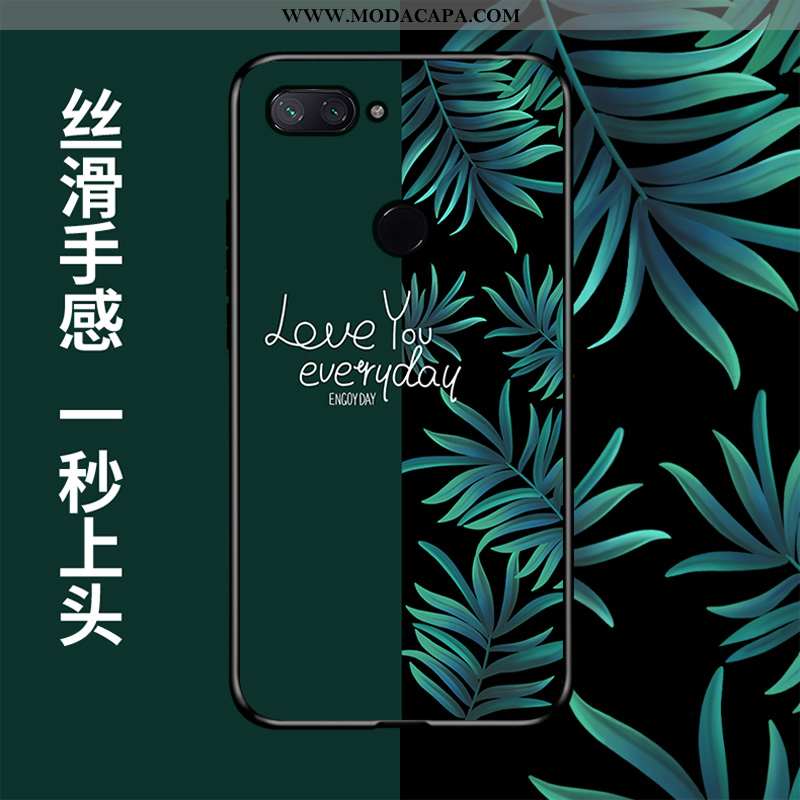 Capa Xiaomi Mi 8 Lite Slim Telemóvel Antiqueda Desenho Animado Personalizado Pequena Preto Comprar