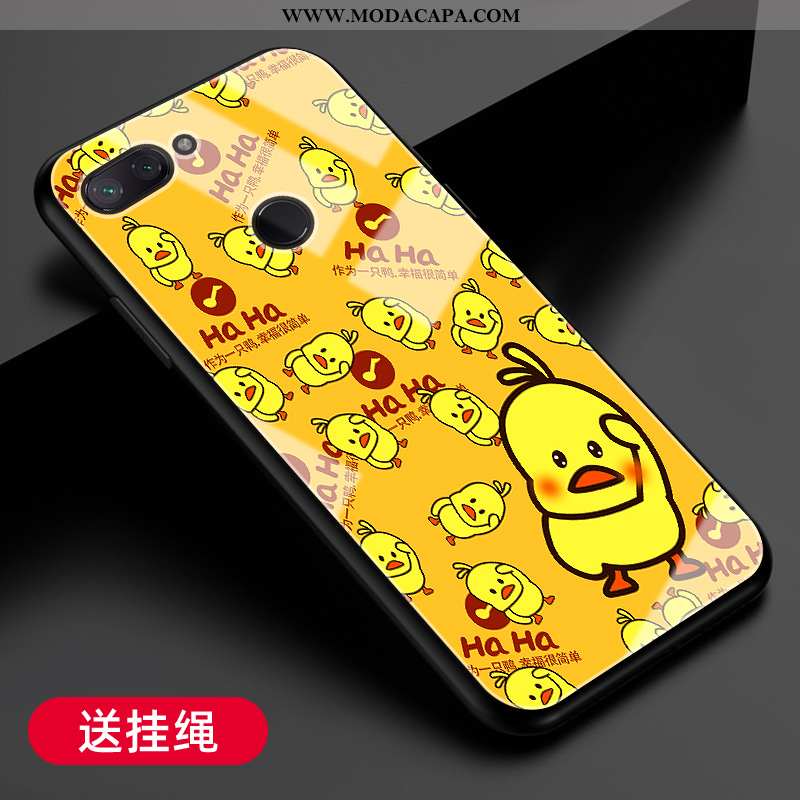 Capas Xiaomi Mi 8 Lite Vidro Resistente Amarelo Telinha Vermelho Cases Promoção