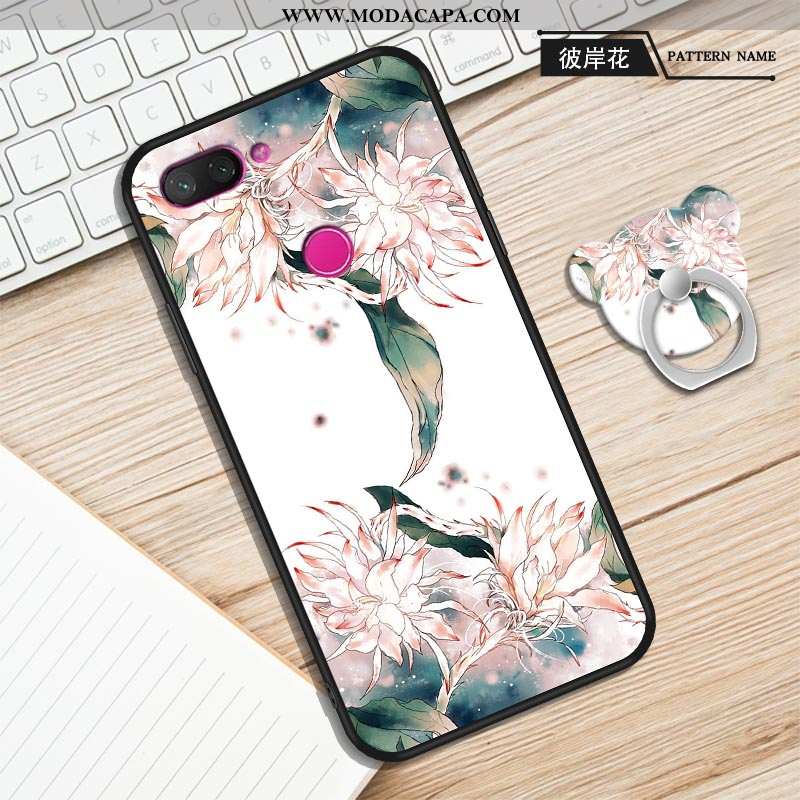 Capas Xiaomi Mi 8 Lite Protetoras Antiqueda Silicone Cases Telemóvel Soft Roxa Barato