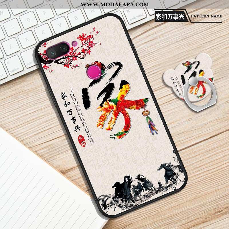 Capas Xiaomi Mi 8 Lite Protetoras Antiqueda Silicone Cases Telemóvel Soft Roxa Barato