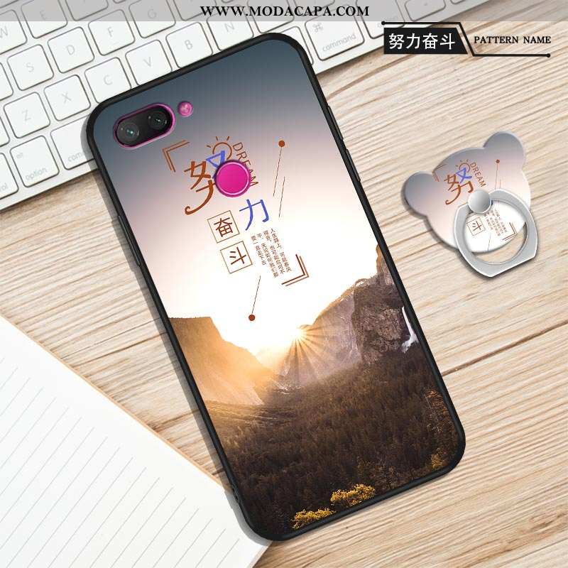 Capas Xiaomi Mi 8 Lite Protetoras Antiqueda Silicone Cases Telemóvel Soft Roxa Barato