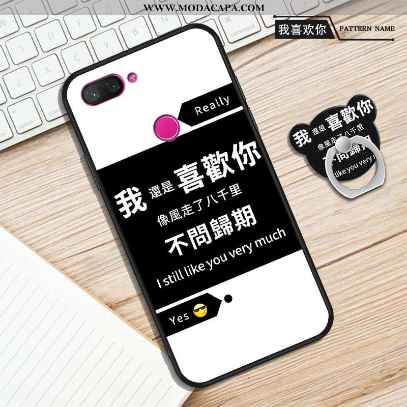 Capas Xiaomi Mi 8 Lite Protetoras Antiqueda Silicone Cases Telemóvel Soft Roxa Barato