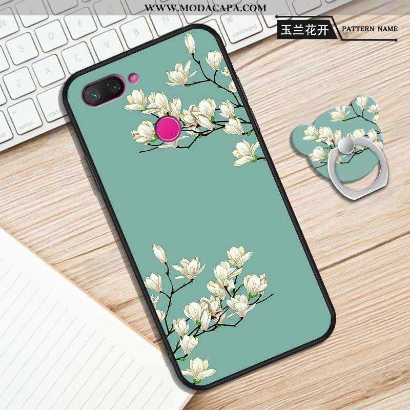 Capas Xiaomi Mi 8 Lite Protetoras Antiqueda Silicone Cases Telemóvel Soft Roxa Barato