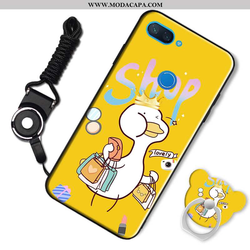 Capa Xiaomi Mi 8 Lite Soft Desenho Animado Primavera Fosco Telinha Completa Telemóvel Venda