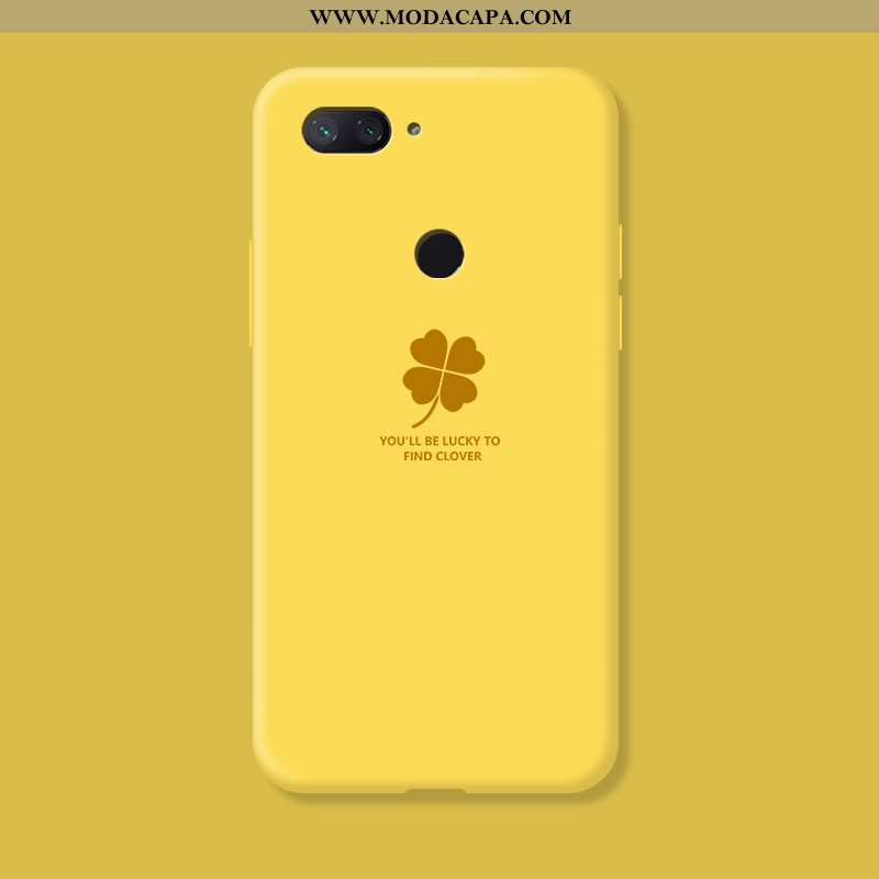 Capa Xiaomi Mi 8 Lite Personalizada Casal Pequena Silicone Vermelho Criativas Telemóvel Barato