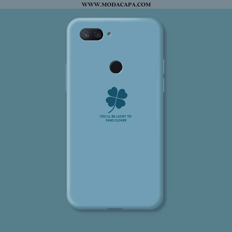 Capa Xiaomi Mi 8 Lite Personalizada Casal Pequena Silicone Vermelho Criativas Telemóvel Barato