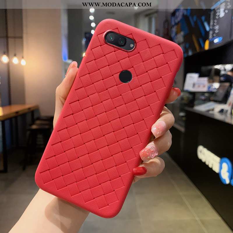 Capas Xiaomi Mi 8 Lite Soft Vermelho Antiqueda Completa Criativas Primavera Telinha Baratas