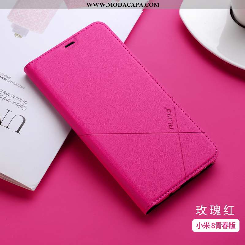 Capas Xiaomi Mi 8 Lite Silicone Protetoras Telinha Telemóvel Discovery Rosa Completa Online