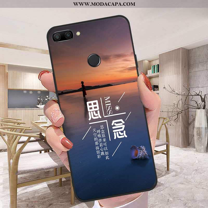 Capa Xiaomi Mi 8 Lite Criativas Protetoras Completa Telemóvel Capas Branco Fosco Promoção