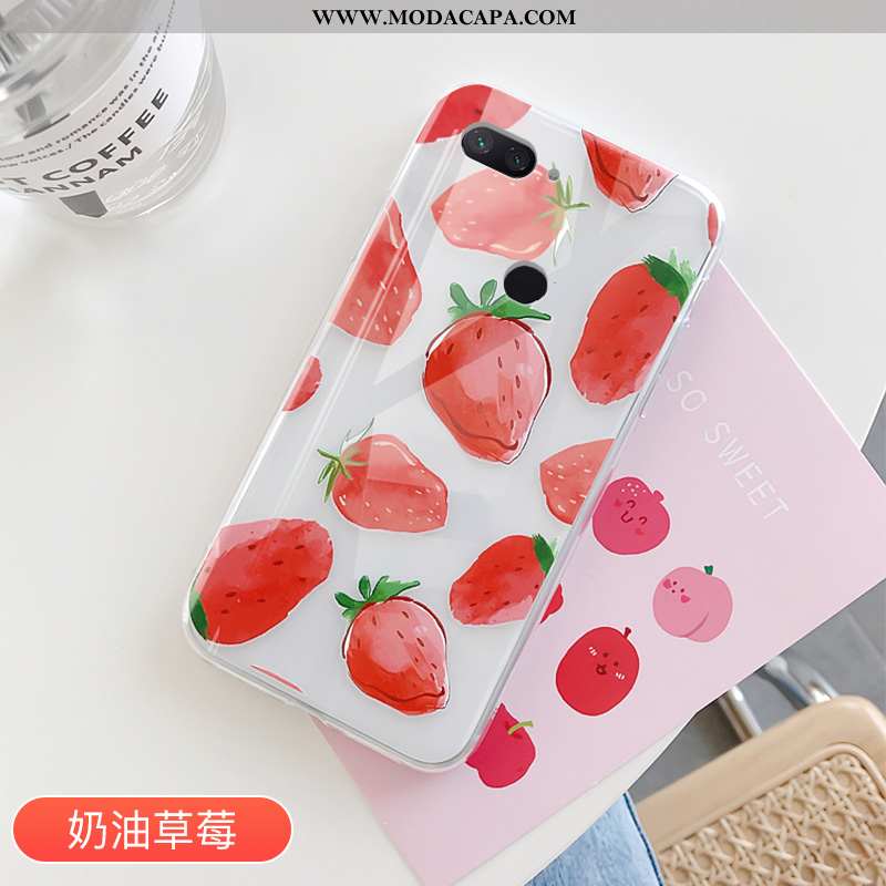 Capas Xiaomi Mi 8 Lite Tendencia Primavera Rosa Cases Moranguinho Dágua Venda