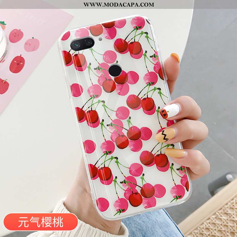 Capas Xiaomi Mi 8 Lite Tendencia Primavera Rosa Cases Moranguinho Dágua Venda