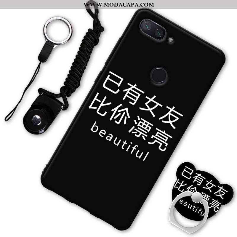 Capas Xiaomi Mi 8 Lite Protetoras Primavera Telemóvel Pequena Antiqueda Preto Online