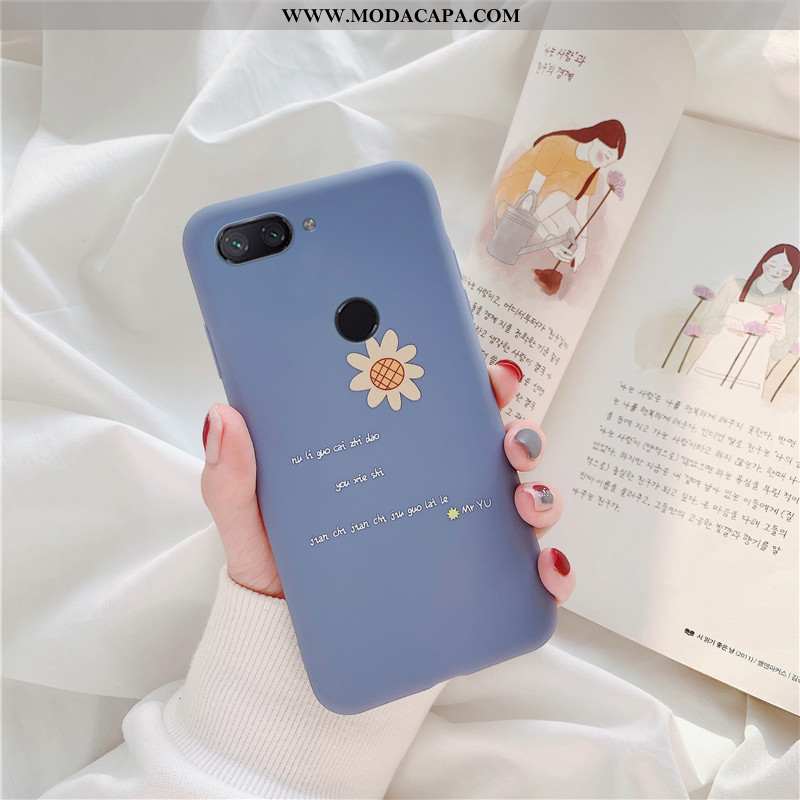 Capa Xiaomi Mi 8 Lite Silicone Soft Cases Protetoras Telinha Telemóvel Capas Venda