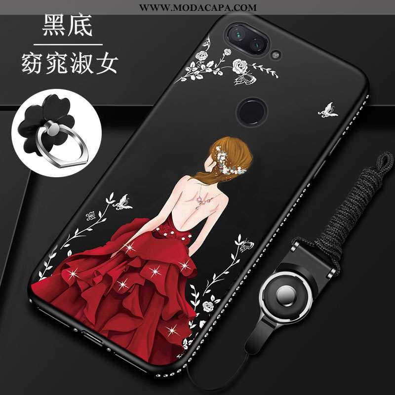 Capas Xiaomi Mi 8 Lite Protetoras Vermelho Soft Malha Completa Fosco Venda