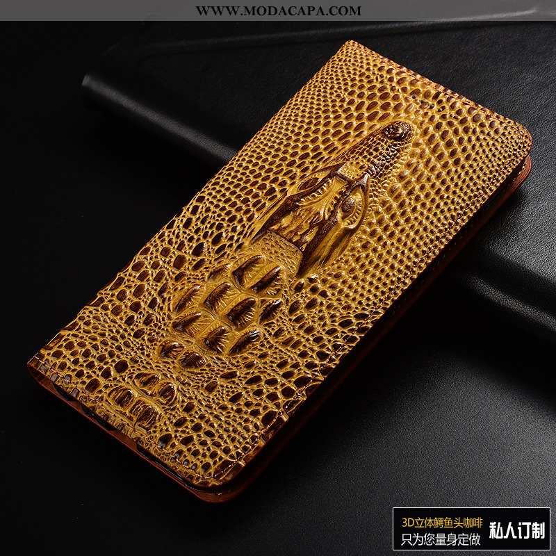 Capa Xiaomi Mi 8 Pro Couro Cover Tela Cases Antiqueda Telemóvel Crocs Baratas