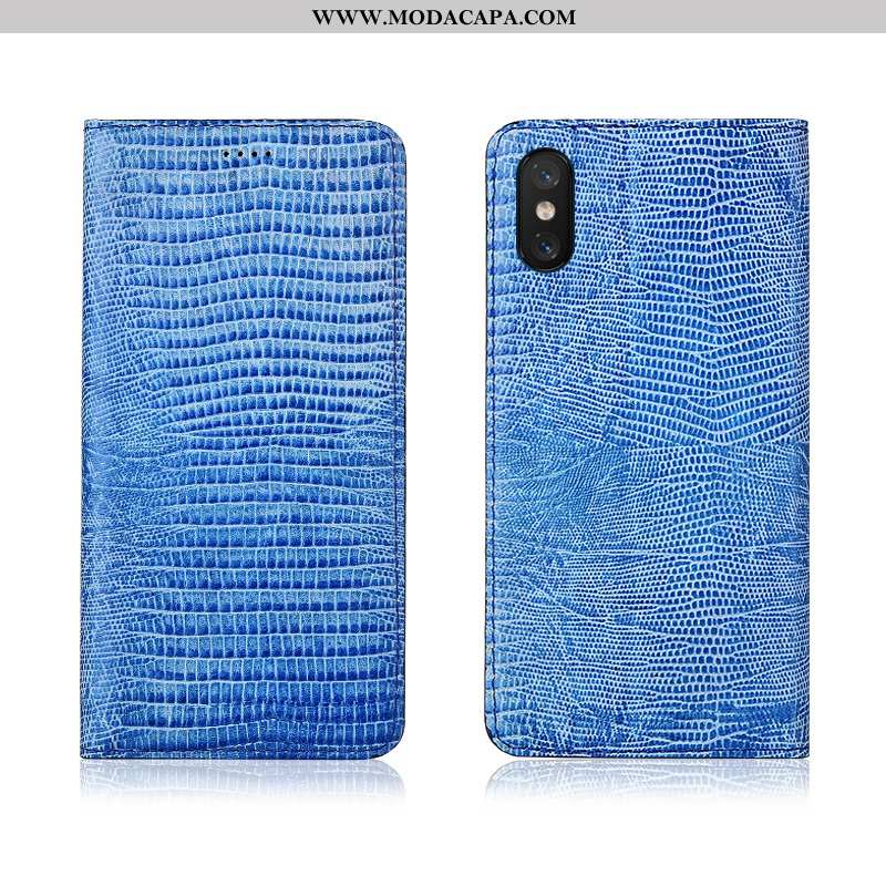 Capa Xiaomi Mi 8 Pro Couro Genuíno Capas Pequena Antiqueda Couro Silicone Discovery Baratas