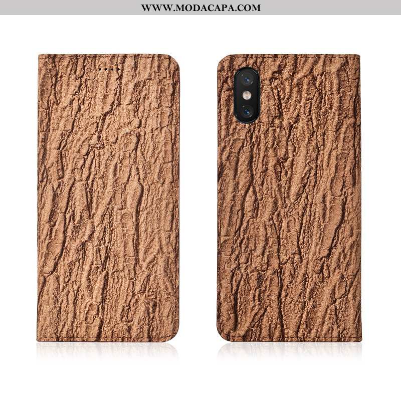 Capas Xiaomi Mi 8 Pro Couro Genuíno Discovery Completa Telemóvel Cover Protetoras Promoção