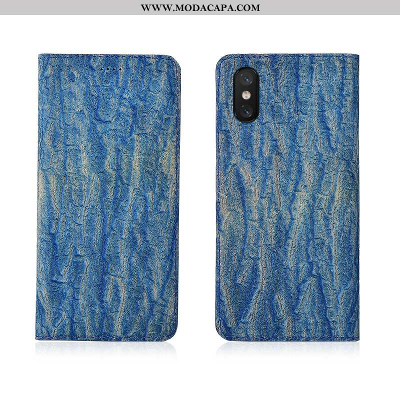 Capas Xiaomi Mi 8 Pro Couro Genuíno Discovery Completa Telemóvel Cover Protetoras Promoção