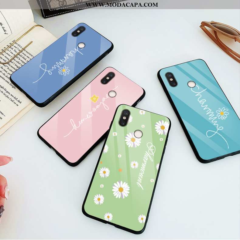 Capas Xiaomi Mi 8 Pro Vidro Discovery Fofas Telinha Telemóvel Floral Promoção