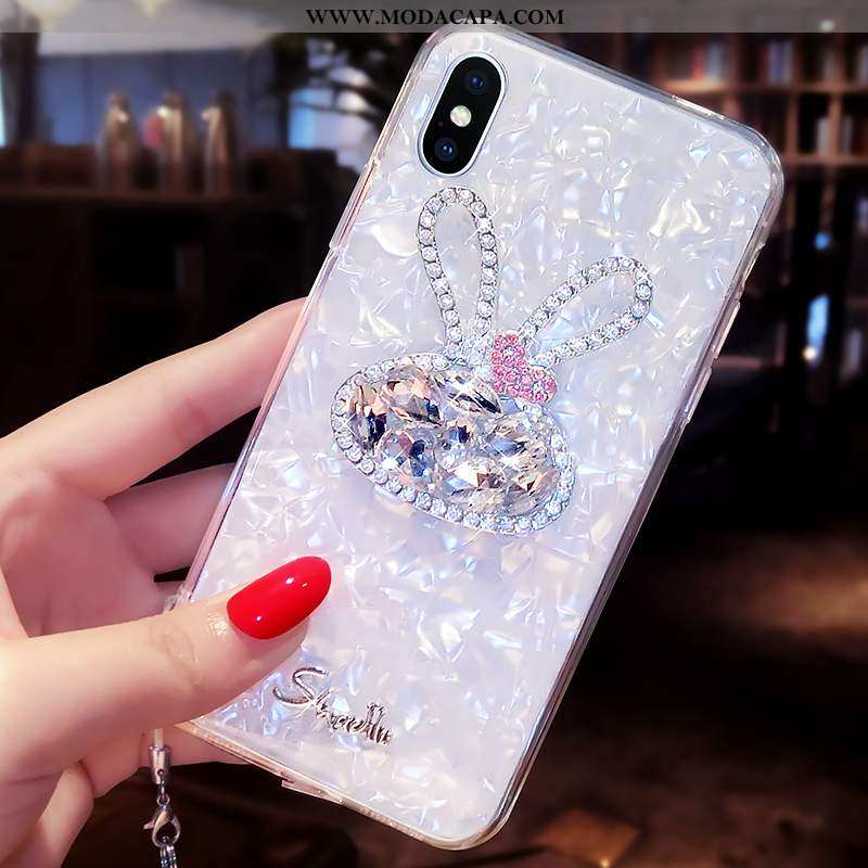 Capa Xiaomi Mi 8 Pro Cristais Rosa Cordao Strass Capas Gato Primavera Venda