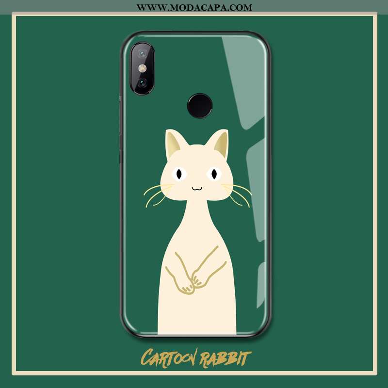 Capas Xiaomi Mi 8 Bonitos Telemóvel Verde Pequena Novas Vidro Baratas