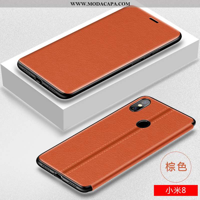 Capas Xiaomi Mi 8 Couro Pequena Cover Personalizada Estilosas Protetoras De Grau Venda