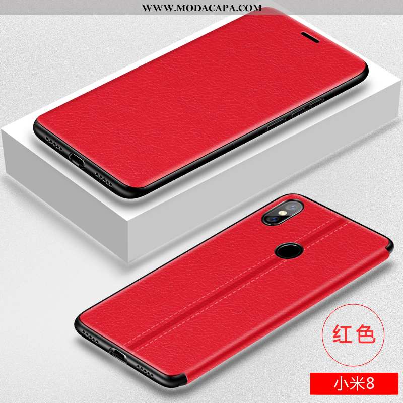 Capas Xiaomi Mi 8 Couro Pequena Cover Personalizada Estilosas Protetoras De Grau Venda