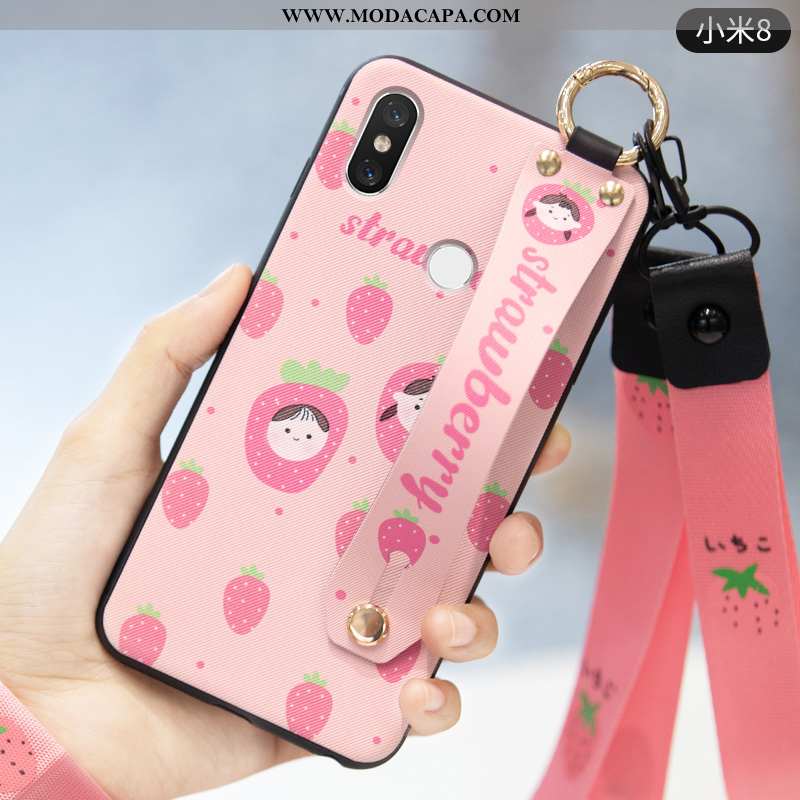 Capa Xiaomi Mi 8 Fosco Silicone Cases Personalizada Protetoras Tela Coração Baratas