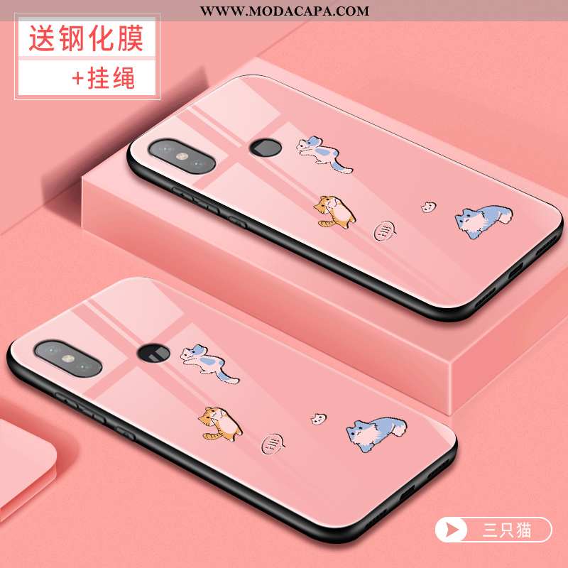 Capas Xiaomi Mi 8 Desenho Animado Bonitos Resistente Vermelho Protetoras Cases Venda