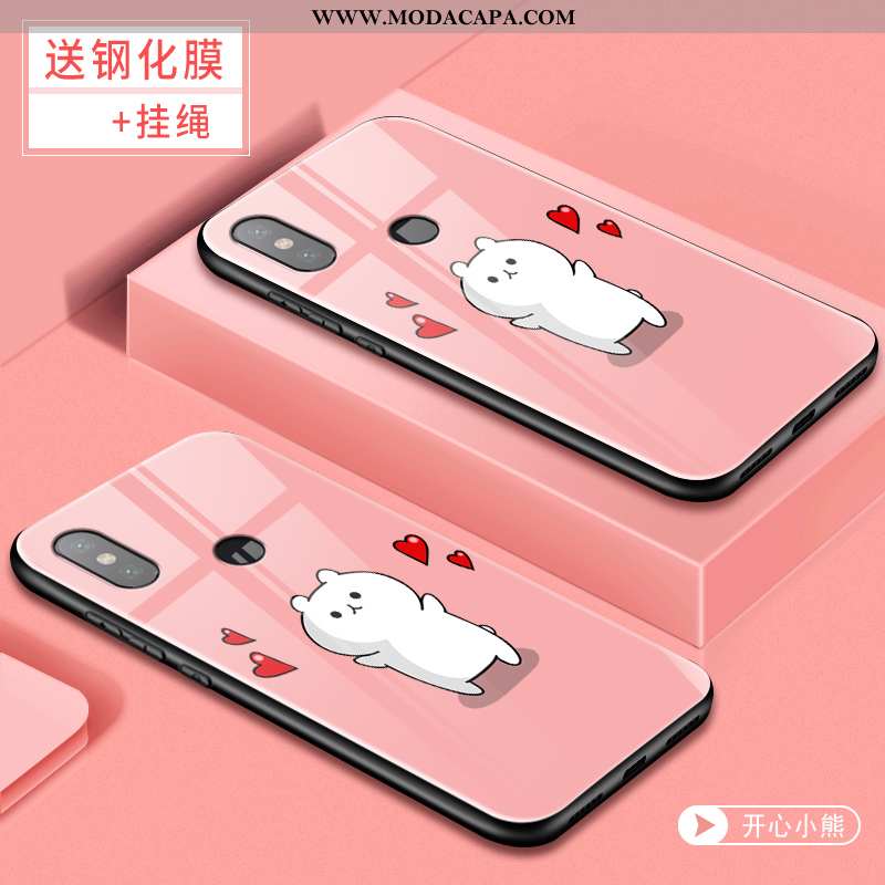 Capas Xiaomi Mi 8 Desenho Animado Bonitos Resistente Vermelho Protetoras Cases Venda