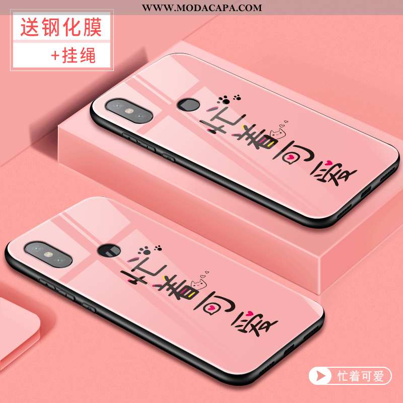 Capas Xiaomi Mi 8 Desenho Animado Bonitos Resistente Vermelho Protetoras Cases Venda