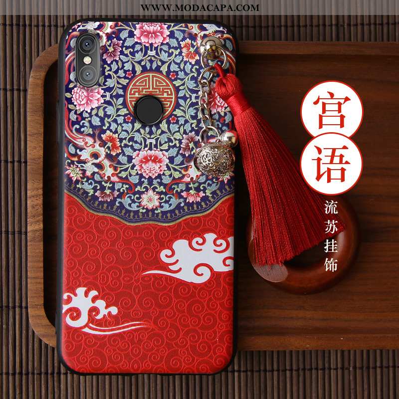 Capa Xiaomi Mi 8 Criativas Protetoras Midi Vermelho Pequena Soft Telemóvel Baratos