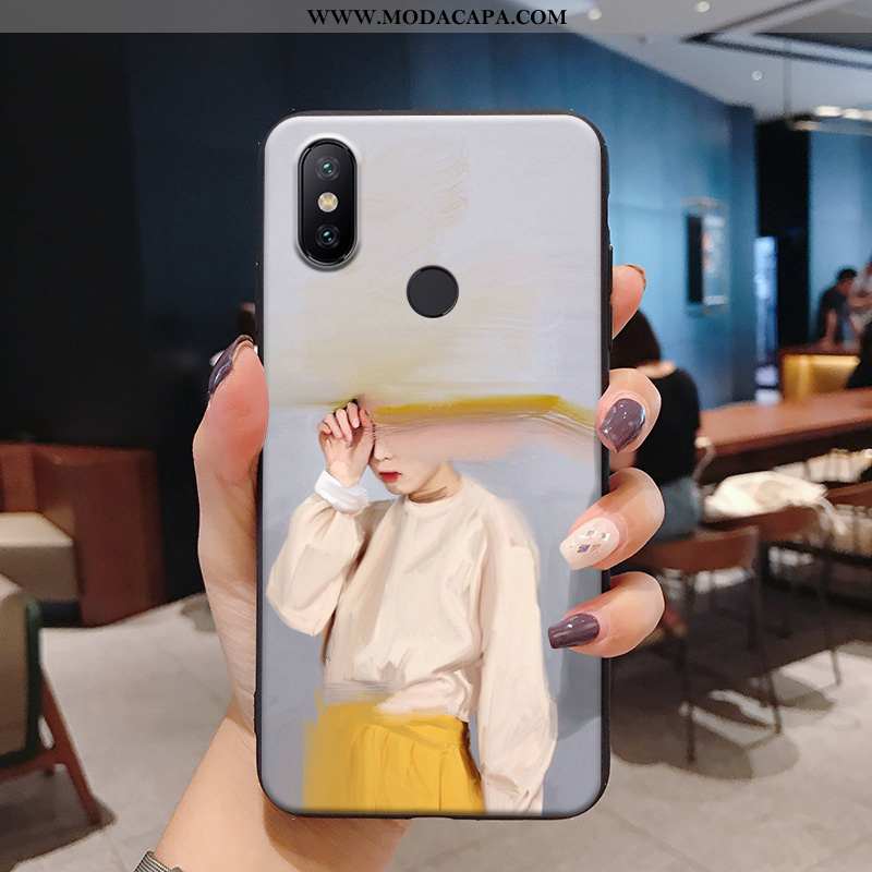 Capas Xiaomi Mi 8 Bonitos Verde Telemóvel Antiqueda Personalizado Telinha Casal Baratos