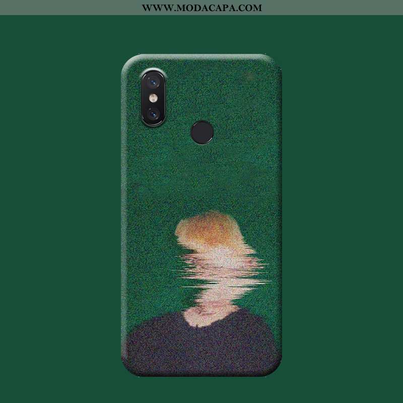 Capas Xiaomi Mi 8 Bonitos Verde Telemóvel Antiqueda Personalizado Telinha Casal Baratos