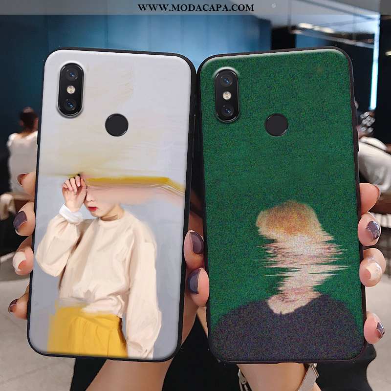 Capas Xiaomi Mi 8 Bonitos Verde Telemóvel Antiqueda Personalizado Telinha Casal Baratos