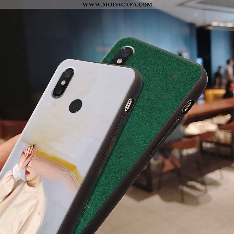 Capas Xiaomi Mi 8 Bonitos Verde Telemóvel Antiqueda Personalizado Telinha Casal Baratos