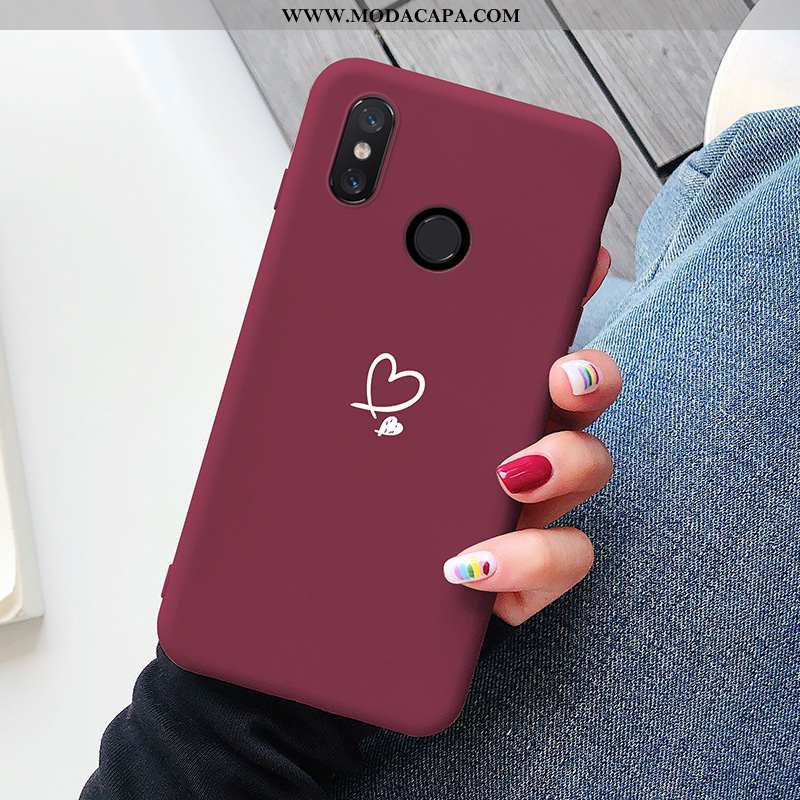 Capa Xiaomi Mi 8 Soft Silicone Telemóvel Coração Criativas Completa Capas Online